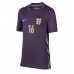 Camisa de Futebol Inglaterra Conor Gallagher #16 Equipamento Secundário Mulheres Europeu 2024 Manga Curta